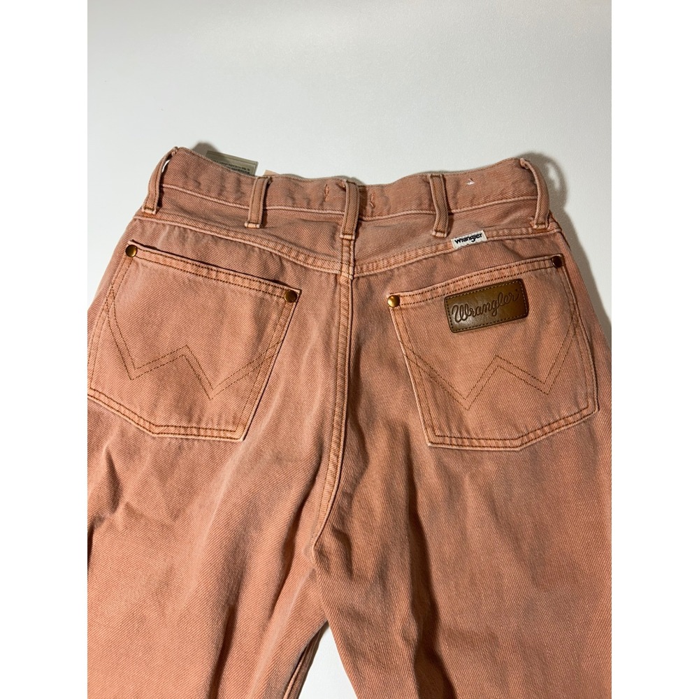 Wrangler Westward Jeans Womens 27 Orange Excellent High Rise Flare Earth Wash - Picture 4 of 6
